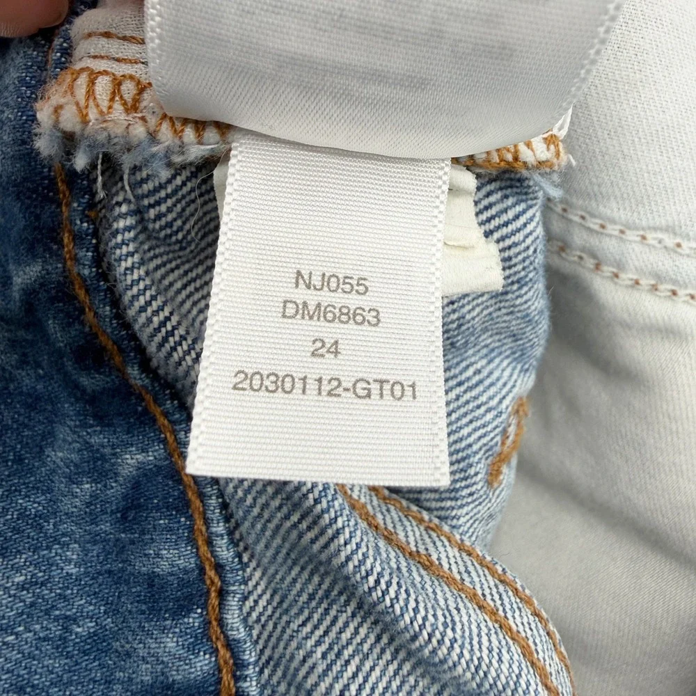 Madewell Rlaxed Mid-Length‎ Denim Shorts in Brockport Medium Wash Size 24